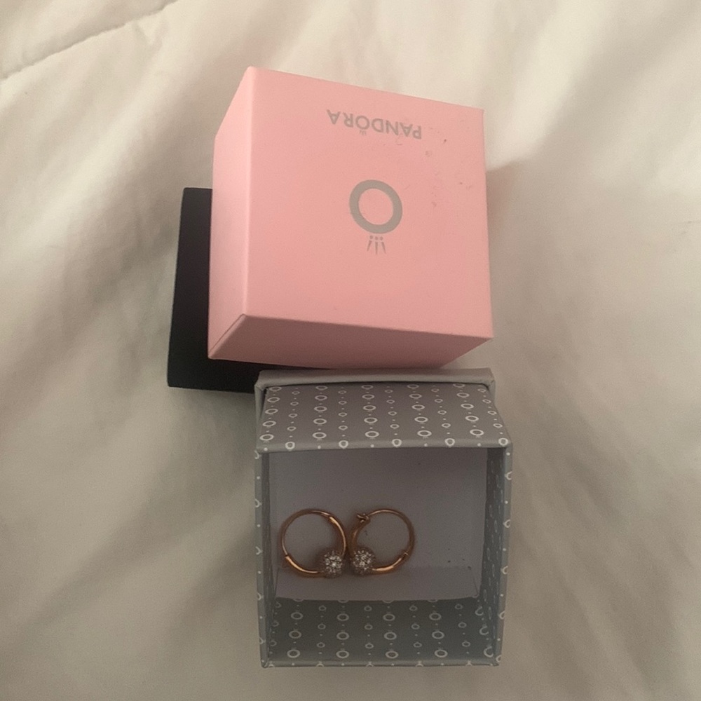 Pandora - Rose Gold Hoop Earrings